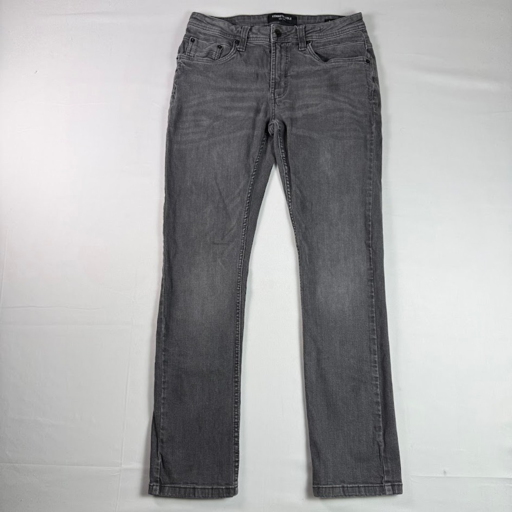 Kenneth Cole New York Mens Gray Slim Fit Stretch Denim Jeans 30x30